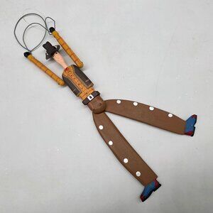Vintage Dept 56 Carved Articulated Wooden Cowboy Gaucho - Philippines